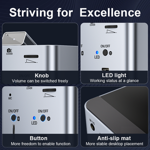 Station d'accueil tout-en-un ULT-unite <span class=keywords><strong>avec</strong></span> haut-parleur, caméra HD, lecteurs de cartes de transfert de données et <span class=keywords><strong>chargeur</strong></span> pour vidéoconférence et diffusion en direct - Product Image 5