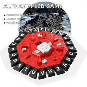 Jeu de société de puzzle de mots à rythme rapide avec alphabet de 24 lettres et écran LCD pour une réflexion rapide, soirée en famille, fabriqué en plastique durable - Product Image 2