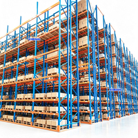 Rak Pallet Tugas Berat untuk Sistem Rak Gudang dan Ruang Penyimpanan Unit Rak Baja Kapasitas Tinggi untuk Pusat Distribusi
