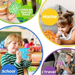Adult Office Noiseless Maze Decompression Toy Portable Multi-track Bead Fidget Toy <b>Desk</b> Anti-Anxiety Stress Relief Toy - Product Image 5