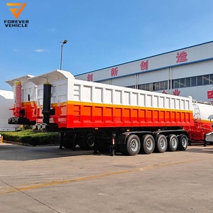 Remolques Volquete de Servicio Pesado de 3 y 4 Ejes, Nuevos y Usados, con Cilindro Hidráulico, para Tractor, con Descarga Lateral y Trasera - Product Image 3