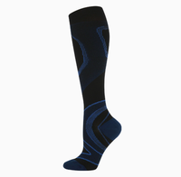 Chaussettes de compression sportives respirantes pour hommes et femmes, hauteur genou, 20-30 mmHg, avec logo personnalisé, pour la course et le fitness, vente en gros
