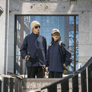 เสื้อกันลมแบบสวมด้านหน้าสำหรับกิจกรรมกลางแจ้งฤดูหนาวกันน้ำเลือกได้เป็นมิตรกับสิ่งแวดล้อม - Product Image 3