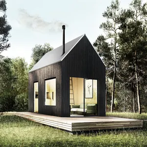 Amerika vorgefertigte leichte Stahlrahmen Haus bauen Bungalow Haus Holzhäuser Kit mit leichtem Stahlrahmen