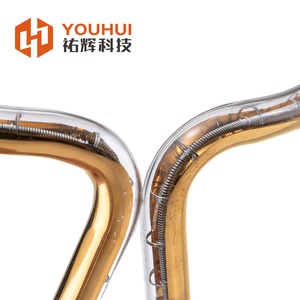 Kunden spezifische Gold beschichtung Rund heizrohr Ring Quarzglas Infrarot-Heizrohr - Product Image 3
