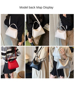 <span class=keywords><strong>Sac</strong></span> seau décontracté de style français, couleur unie simple, rétro, <span class=keywords><strong>sac</strong></span> bandoulière, <span class=keywords><strong>sac</strong></span> à main en cuir souple vintage de première qualité pour femmes - Product Image 6