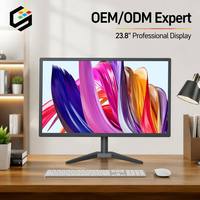 Monitor de Oficina FHD de 23.8 Pulgadas, 75Hz, 3ms, 74% NTSC, OEM, ODM, Venta al Por Mayor de Fábrica, Monitor LCD de Escritorio para Vendedores de Comercio Electrónico