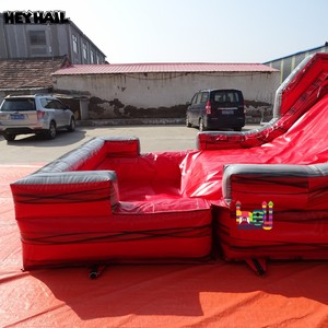 Carrera de obstáculos inflable seca y húmeda de PVC comercial personalizable para adultos para exteriores - Product Image 4