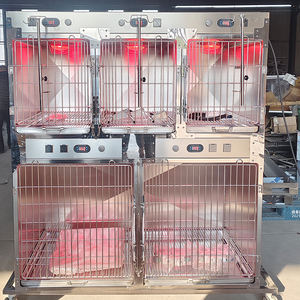 Jaula Veterinaria de Acero Inoxidable para Múltiples Especies, Jaula de Exhibición para Animales en UCI, para Perros, Gatos y Conejos, Reutilizable, Ajustable y Duradera - Product Image 5