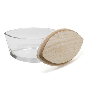 Tùy Chỉnh Đặc Biệt Lá Hình Dạng Thuyền Người Giữ Ngọn Nến Phun Màu Đen Và Trắng Với Nắp Bằng Gỗ Cho Trang Trí Nội Thất - Product Image 3