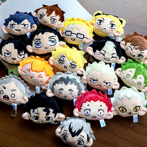 18 Diseños de Peluches de Estilo Japonés Haikyu, Llavero Suave y Ligero con Forma de Cabeza, Colgante de Peluche de Estilo Japonés - Product Image 1