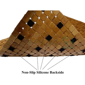 Le tapis antidérapant de salle de bain en bambou augmente la friction en toute sécurité - Product Image 5