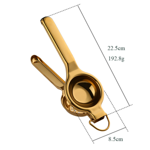 Küchen werkzeug Praktisches Handheld Haushalts-Edelstahl-Zitronen presse Werkzeug Fruchtsaft presse mit Ring Tragbarer Zitronen presse - Product Image 2