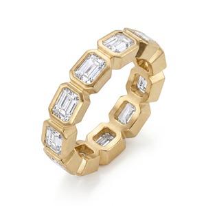 <span class=keywords><strong>Anillo</strong></span> <span class=keywords><strong>de</strong></span> Oro <span class=keywords><strong>de</strong></span> 14K para <span class=keywords><strong>Hombre</strong></span> <span class=keywords><strong>con</strong></span> Diamante Cultivado en Laboratorio <span class=keywords><strong>con</strong></span> Corte <span class=keywords><strong>Esmeralda</strong></span>, Certificado IGI, Diseño Clásico - Product Image 2