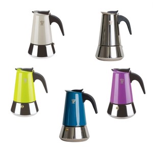 Pezzetti-estufa de Moka Steelexpress, cafetera de 2/4/6 tazas púrpura para expreso italiano, adecuada para fogón de inducción de Gas - Product Image 2