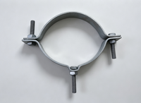 Collier de serrage réglable galvanisé à chaud pour poteaux et équipements de ligne