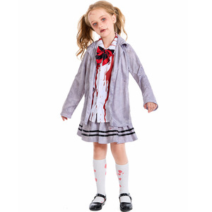 Horreur Vampire <span class=keywords><strong>Zombie</strong></span> Cosplay Costume filles et garçons Halloween Costumes enfants étudiant Style sanglant <span class=keywords><strong>Zombie</strong></span> carnaval déguisement - Product Image 3