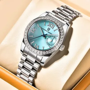 PAGANI DESIGN 2025 verre saphir <span class=keywords><strong>100m</strong></span> horloge <span class=keywords><strong>étanche</strong></span> Releoj Para Mujer nouvelle PD-1776 <span class=keywords><strong>montre</strong></span> à quartz pour <span class=keywords><strong>femme</strong></span> 32MM acier inoxydable - Product Image 1
