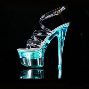 Sandali da Donna <span class=keywords><strong>con</strong></span> <span class=keywords><strong>Tacco</strong></span> Alto 17cm per Nightclub, Scarpe Sexy da Club per Travestiti, <span class=keywords><strong>Ballerine</strong></span> e Spogliarelliste - Product Image 3