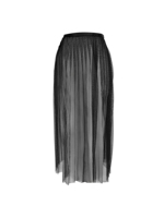 Nuisette sexy en dentelle transparente, demi-robe avec fente avant, jupe en tulle enveloppante, ceinture à nouer, broderie 3D en velours, lingerie érotique, ODM en gros