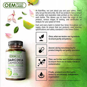 Biochealth Oem Garcinia Cambogia Capsule Natuurlijke Pure Extract Pillen-Gestandaardiseerd Ultra Hca & Eetlust Onderdrukker Supplement - Product Image 3