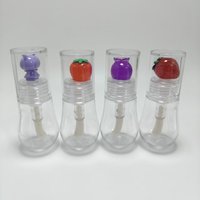 Tube vide transparent pour brillant à lèvres, 15 ml, en ABS, avec grande brosse, directement de l'usine, accepte logo et couleur personnalisés