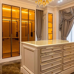 Système de dressing moderne et luxueux, écologique, personnalisable, ensemble de meubles de chambre à coucher pour salon, hôtel et villa - Product Image 3