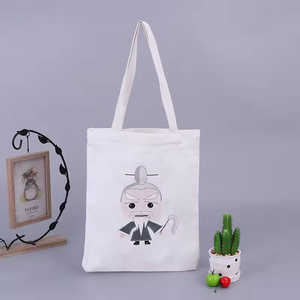 Venta al por mayor de logotipo personalizado de impresión baratos bolsas de compras reutilizables llano blanco de algodón bolsa de lona gran cantidad de stock - Product Image 4