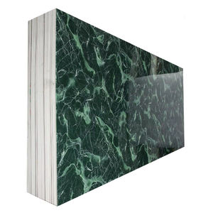 गर्म बिक्री सोने के डिजाइन पीसी सामग्री उव संगमरमर शीट नकल संगमरमर वैकल्पिक वाटरप्रूफ आधुनिक विला दीवार पैनल - Product Image 2