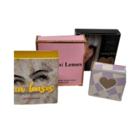Lentilles de contact colorées en gros, couleur naturelle, nouveau design, vente chaude, boîte de lentilles de contact colorées