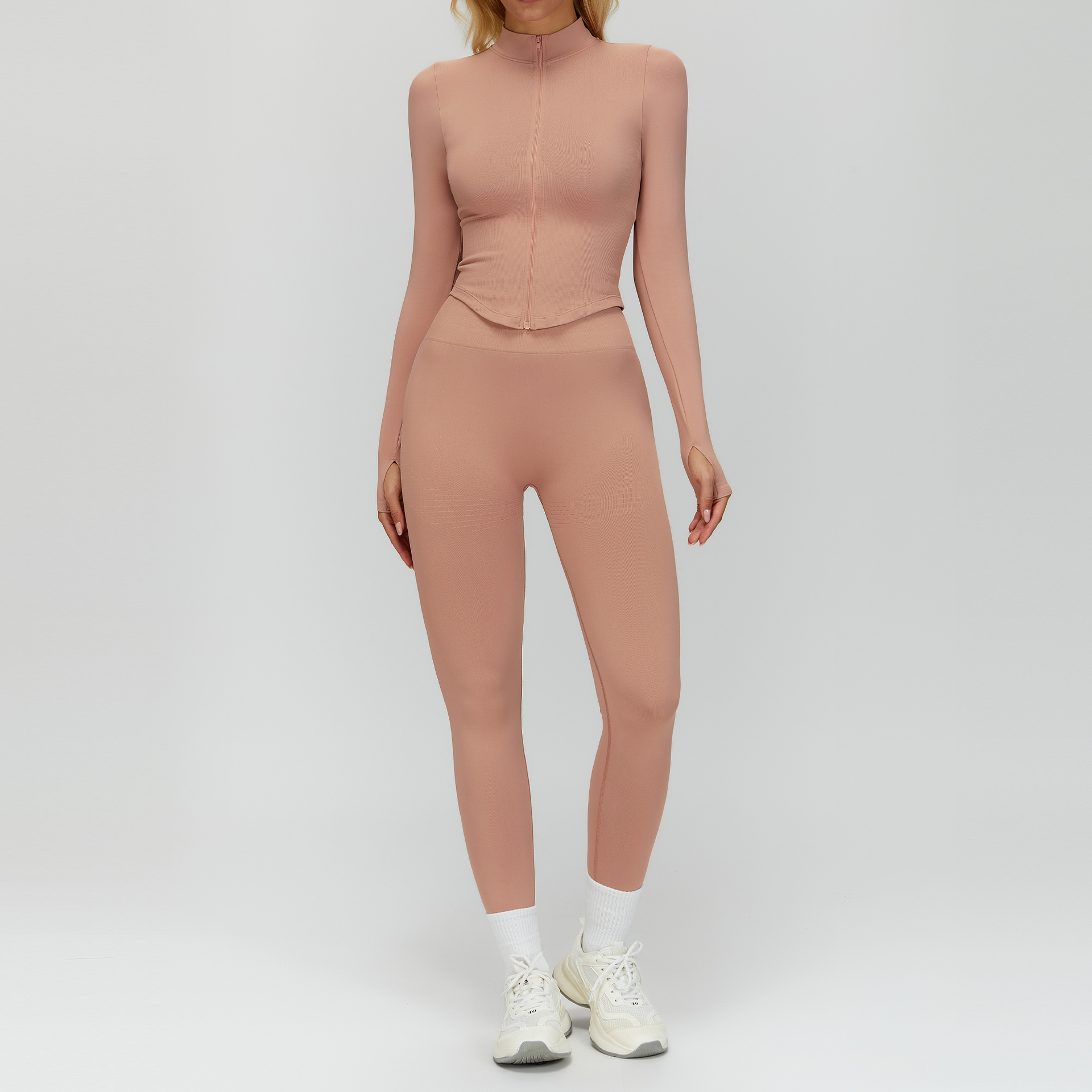 jacket+legging-vintage pink
