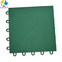 Dalles de sol modulaires polyvalentes en PP pour terrains de sport, système de revêtement de sol emboîtable pour intérieur et extérieur