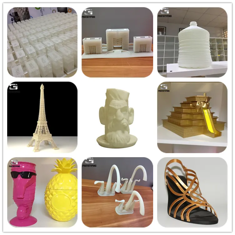 Servizio personalizzato di stampa ABS 3D prototipo di plastica SLA 3D stampato SLS MJF Nylon 3D servizi di stampa per scarpe corona figure attive