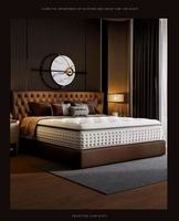 Matelas d'hôtel cinq étoiles pour chambre à coucher, à ressorts ensachés, en latex respirant, avec coussin doux et protection de la colonne vertébrale et de la taille, idéal pour hôpital