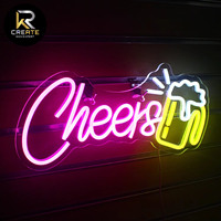 Enseignes néon LED RGB personnalisées activées par le son pour bars, clubs, événements, voitures et décorations d'entreprise - Étanches