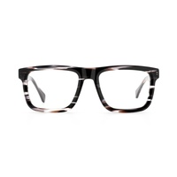 Lunettes de vue vintage rectangulaires en bois épais, confortables, élégantes, classiques, modernes, tendance, au design unique, pour le travail de bureau