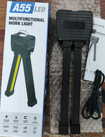 Lampe de poche magnétique COB portable en ABS pour salle de sport et industrie, lampe de pose pour travaux de nuit, réparations, prise de vue, utilisation mains libres