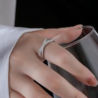 Vente chaude 925 Argent Moissanite Hommes Anneau Large Bande Conception Transfrontalière Bijoux pour la Fête ou l'Usage Quotidien