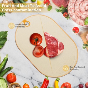Multifunctional 3-Pieces <b>Plastic</b> Wheat Straw Cutting Board Kitchen Chopping Board Double-Sided Cutting Board Sets with Holder - Product Image 4