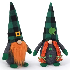 Ngày thánh Patrick búp bê không mặt búp bê tomte Gnome đồ chơi sang trọng búp bê chàng trai tốt lễ hội Irish búp bê không mặt