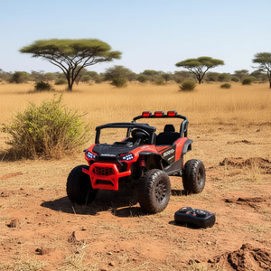 Ride On Safari Car 12V <b>7AH</b> <b>Battery</b> With Remote Control For Kids Age 3+ - Product Image 2