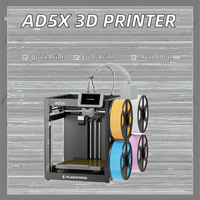 Flashforge AD5X Printer 3D multiwarna untuk pencetakan penuh warna berkecepatan tinggi