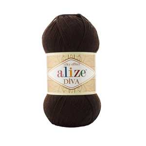 Alize Diva 26 100% Hilo Acrílico Color Café - Product Image 1