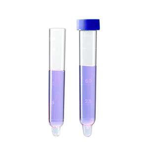 YINYUEBIO Urine Test Tube 15Ml <b>Screw</b> Top Graduated Transparent Plastic Convex Bottom For Medical Use - Product Image 1