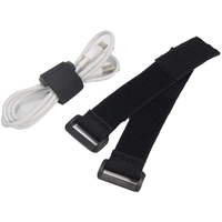 Sangle de ceinture auto-adhésive écologique avec logo personnalisé Boucle de ceinture à haute élasticité Caractéristiques de résistance à la chaleur avec crochet et boucle de rangement