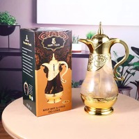 Termo de café árabe Cafetera 1000ml Frasco de café árabe Tetera aislada Tetera árabe Cafetera árabe Olla árabe 1000ml