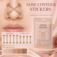 Bandes nasales hypoallergéniques en forme d'haltère élastique (tissu non tissé) pour la correction et le remodelage du nez