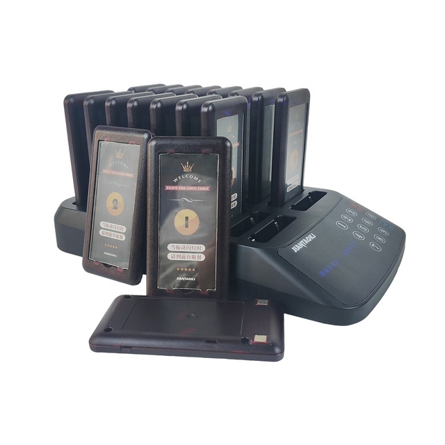 JT-913 18 Pagers Waterproof Wireless Beeper bar Cafe Fast Food Restaurant Queue Calling Vibrate Buzzer Guest Paging System