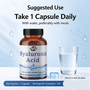 Cápsulas de Ácido Hialurónico de Marca Privada OEM ODM, Cápsulas de HA de 300 mg, Hidratación de la Piel y Soporte para las Articulaciones, Suplemento Dietético - Product Image 4