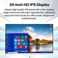 24 Inch All-in-One PC Core I7 16GB RAM 512GB SSD OEM AIO Desktop Computer Monoblock LCD Display for Gaming